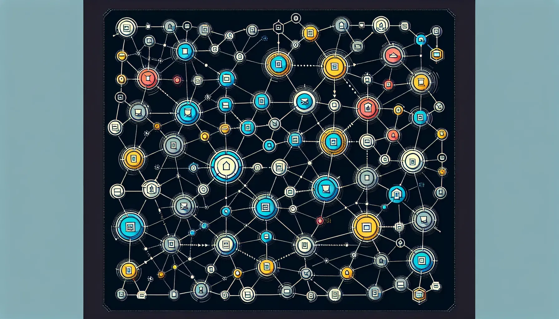 A graphic representation of a multi-chain network, illustrating the interconnected nature of different blockchain platforms.