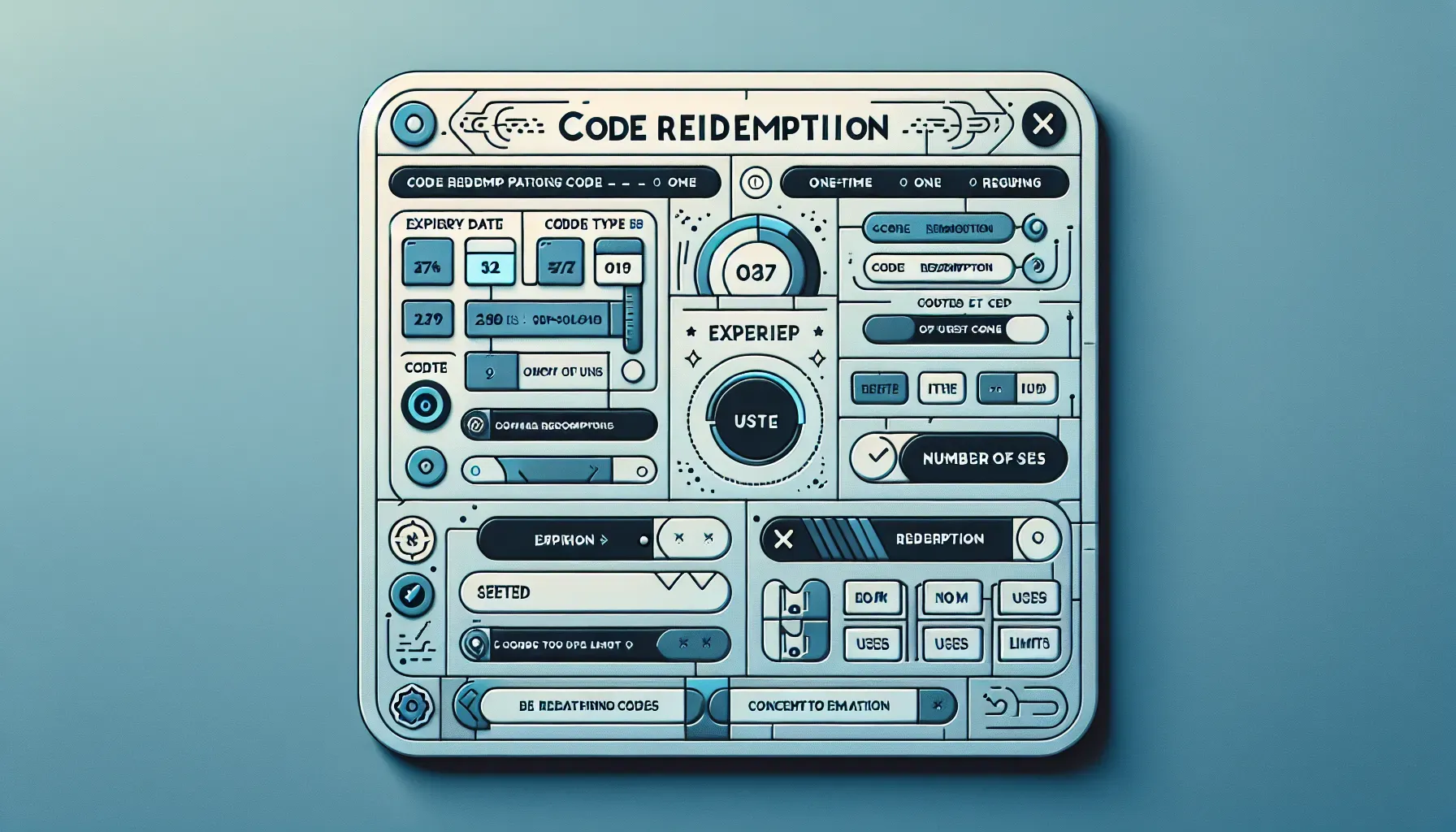 A user interface of Wuthering Waves showing the code redemption screen with detailed settings options.